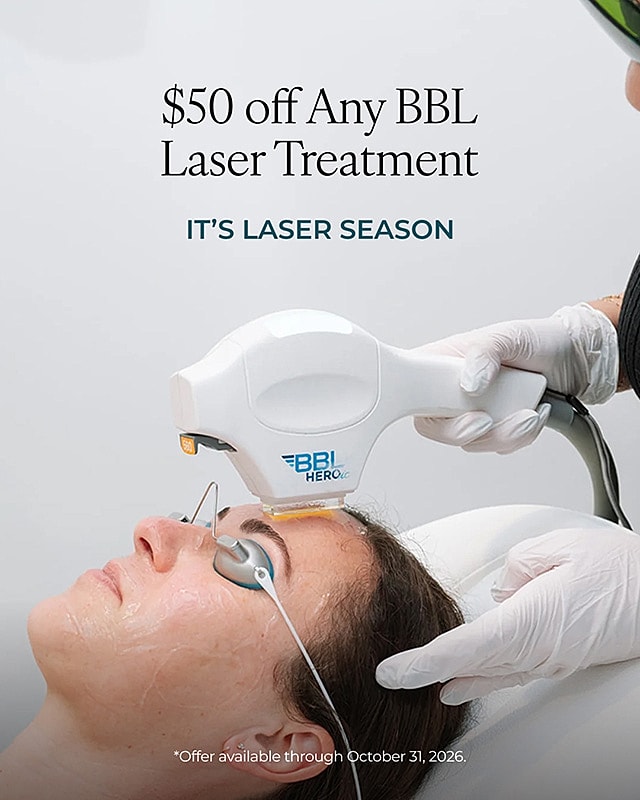 BBL laser treatment discount promotion announcement