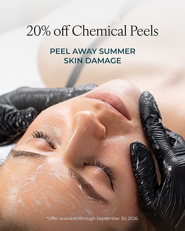 Chemical peel treatment promoting summer skin renewal.
